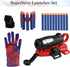 Spider Gloves Man Web Shooter Toy, Spider Kids Plastic Superhero Launcher Glove Hero Movie Launcher with Wrist Toy Set Funny Decorate Children Edu...